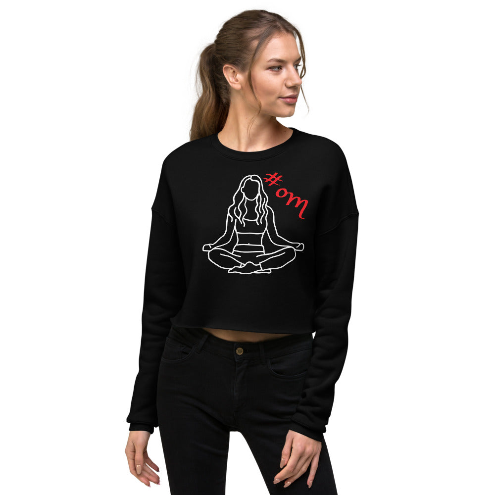 om-hashtag-art-cropped-sweatshirt-wickedyo-yogalover-womens-cropped-sweatshirt-black 5